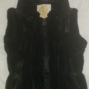 Faux fur vest